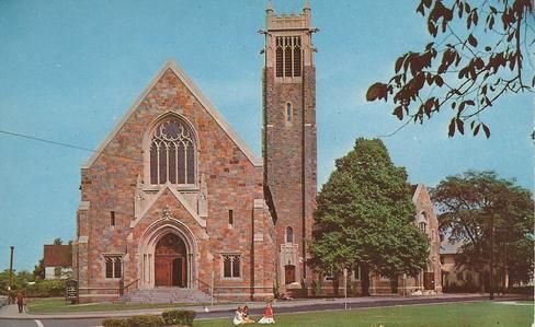 A 1940s postcard of Bethany Congregational Church